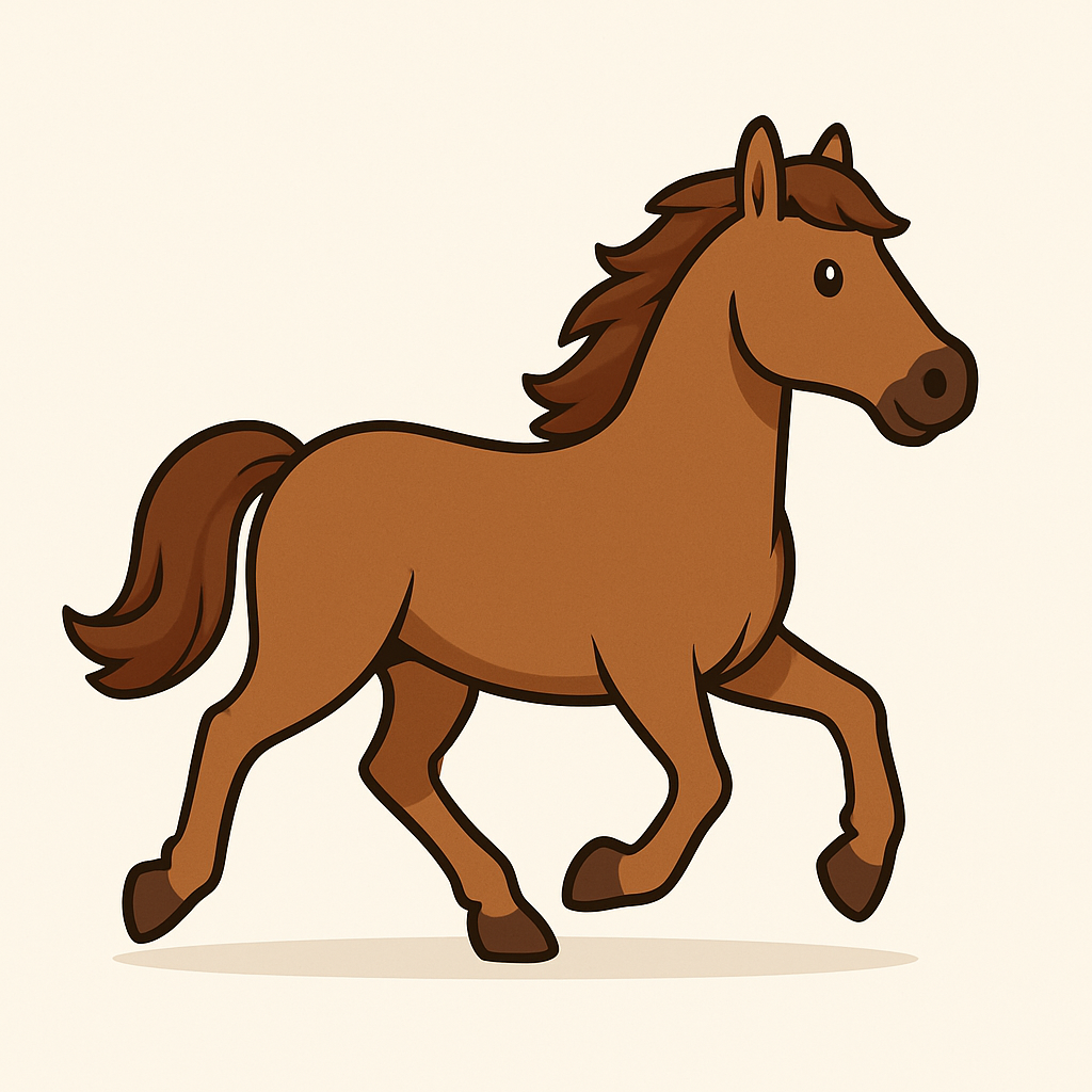 Cheval au galop